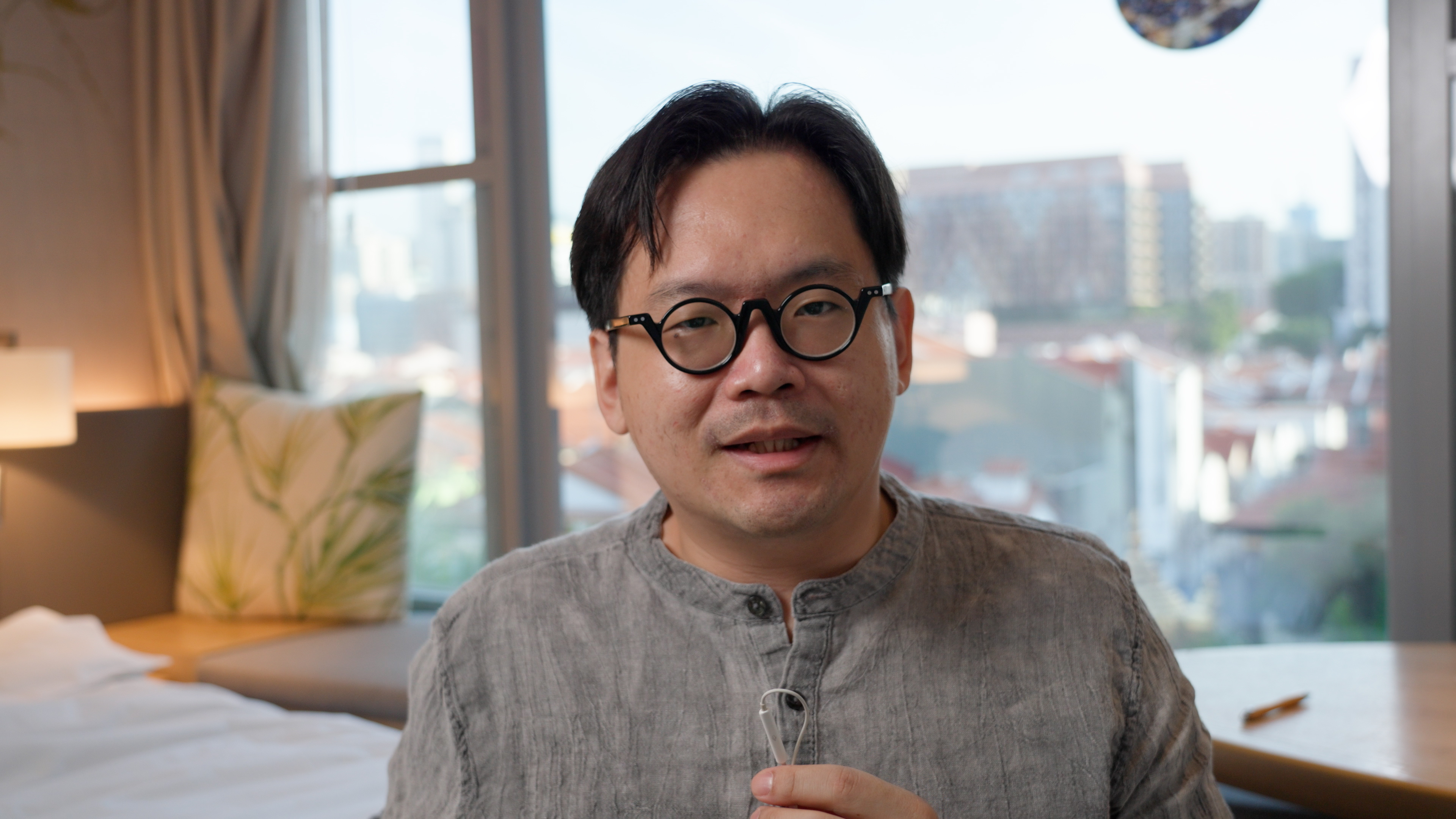 Peaceful zen meditation setting with soft light